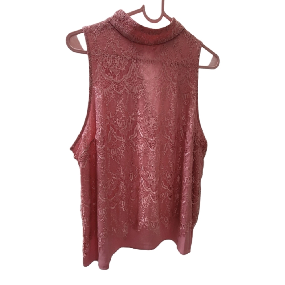 Blush lace blouse